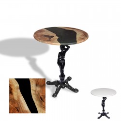 Çipa 1003 Döküm Ayak Yuvarlak Masa Çap 60cm - (Werzalit, Wermodin ve Allzalit Tabla) - Epoxy