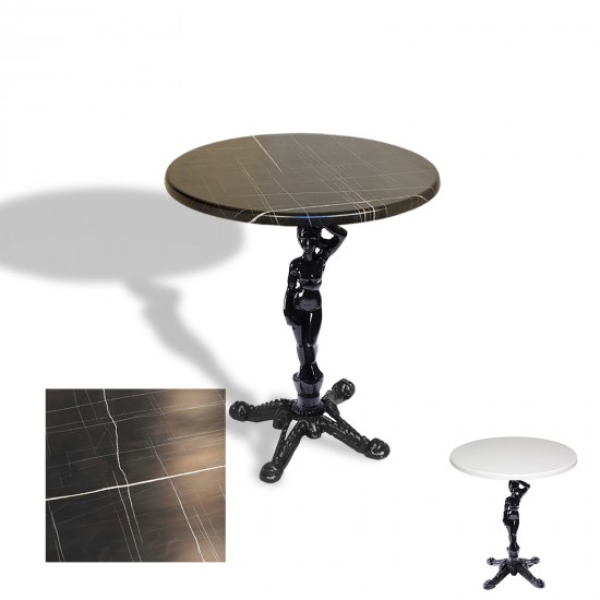 Çipa 1003 Döküm Ayak Yuvarlak Masa Çap 90cm - (Werzalit, Wermodin ve Allzalit Tabla) - Palazzo