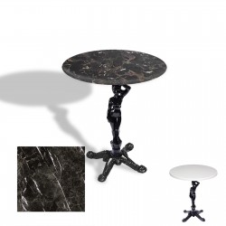 Çipa 1003 Döküm Ayak Yuvarlak Masa Çap 90cm - (Werzalit, Wermodin ve Allzalit Tabla) - Teramo