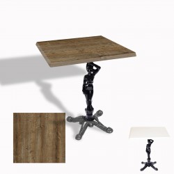 Çipa 1003 Döküm Ayak Kare Masa 60X60 cm - (Werzalit, Wermodin ve Allzalit Tabla) - Canyon Hidalgo