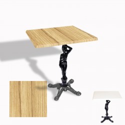 Çipa 1003 Döküm Ayak Kare Masa 60X60 cm - (Werzalit, Wermodin ve Allzalit Tabla) - Coco Bolo