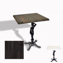 Çipa 1003 Döküm Ayak Kare Masa 60X60 cm - (Werzalit, Wermodin ve Allzalit Tabla) - Rocked