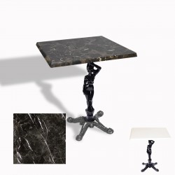 Çipa 1003 Döküm Ayak Kare Masa 70X70 cm - (Werzalit, Wermodin ve Allzalit Tabla) - Teramo