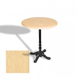 Çipa 1004 Döküm Ayak Yuvarlak Masa Çap 90cm - (Werzalit, Wermodin ve Allzalit Tabla) - Akçaağaç