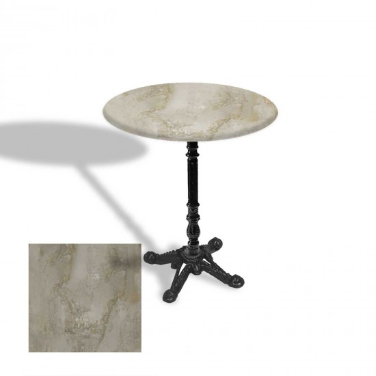 Çipa 1004 Döküm Ayak Yuvarlak Masa Çap 90cm - (Werzalit, Wermodin ve Allzalit Tabla) - Irony