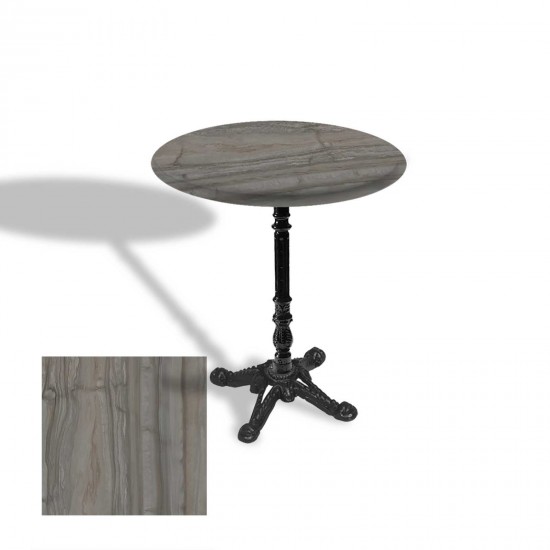 Çipa 1004 Döküm Ayak Yuvarlak Masa Çap 90cm - (Werzalit, Wermodin ve Allzalit Tabla) - Magma
