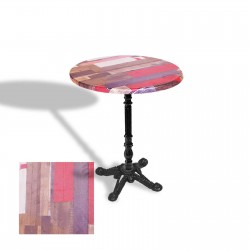 Çipa 1004 Döküm Ayak Yuvarlak Masa Çap 90cm - (Werzalit, Wermodin ve Allzalit Tabla) - Redwood