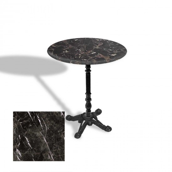 Çipa 1004 Döküm Ayak Yuvarlak Masa Çap 90cm - (Werzalit, Wermodin ve Allzalit Tabla) - Teramo