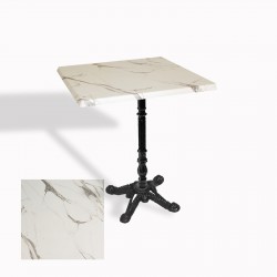 Çipa 1004 Döküm Ayak Kare Masa 60X60 cm - (Werzalit, Wermodin ve Allzalit Tabla) - Afyon Mermer