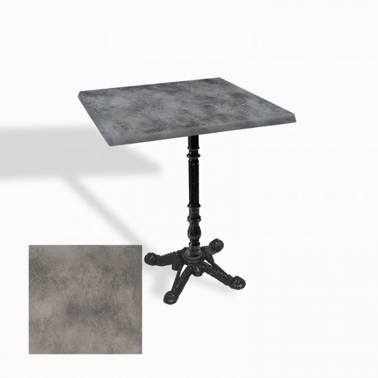 Çipa 1004 Döküm Ayak Kare Masa 60X60 cm - (Werzalit, Wermodin ve Allzalit Tabla) - Copperfield