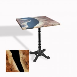 Çipa 1004 Döküm Ayak Kare Masa 60X60 cm - (Werzalit, Wermodin ve Allzalit Tabla) - Epoxy