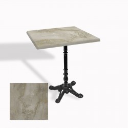 Çipa 1004 Döküm Ayak Kare Masa 60X60 cm - (Werzalit, Wermodin ve Allzalit Tabla) - Irony