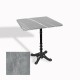 Çipa 1004 Döküm Ayak Kare Masa 80X80 cm - (Werzalit, Wermodin ve Allzalit Tabla) - Light Temperado
