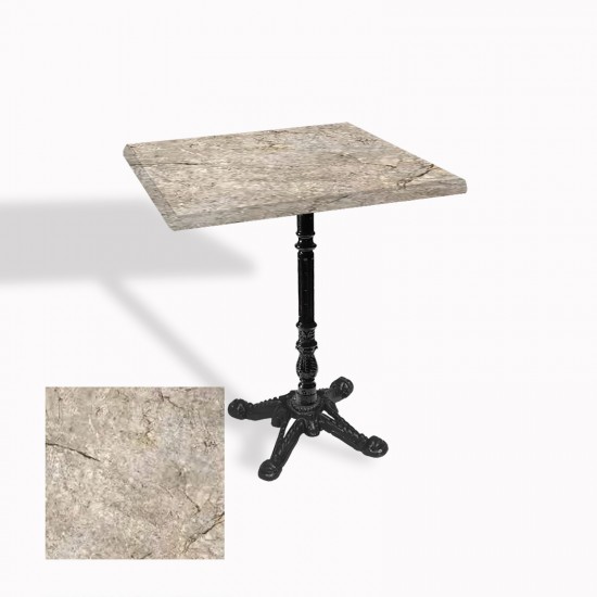 Çipa 1004 Döküm Ayak Kare Masa 60X60 cm - (Werzalit, Wermodin ve Allzalit Tabla) - Scala Marble Çipa 1004 Döküm Ayak Kare Masa 60X60 cm - (Werzalit, Wermodin ve Allzalit Tabla) - Scala Marble