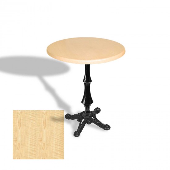Çipa 1012 Döküm Ayak Yuvarlak Masa Çap 90cm - (Werzalit, Wermodin ve Allzalit Tabla) - Akçaağaç