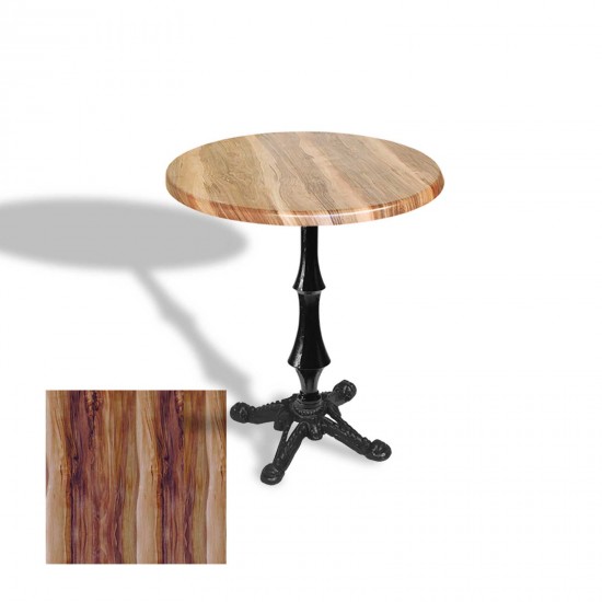 Çipa 1012 Döküm Ayak Yuvarlak Masa Çap 90cm - (Werzalit, Wermodin ve Allzalit Tabla) - Indiana Wood