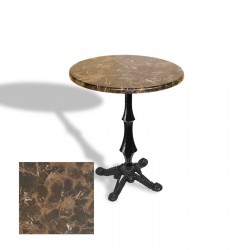 Çipa 1012 Döküm Ayak Yuvarlak Masa Çap 90cm - (Werzalit, Wermodin ve Allzalit Tabla) - Karacabey Mermer