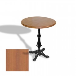 Çipa 1012 Döküm Ayak Yuvarlak Masa Çap 90cm - (Werzalit, Wermodin ve Allzalit Tabla) - Koyu Ahşap