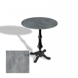 Çipa 1012 Döküm Ayak Yuvarlak Masa Çap 90cm - (Werzalit, Wermodin ve Allzalit Tabla) - Light Temperado