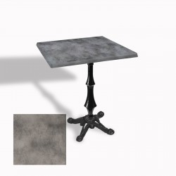 Çipa 1012 Döküm Ayak Kare Masa 60X60 cm - (Werzalit, Wermodin ve Allzalit Tabla) - Copperfield