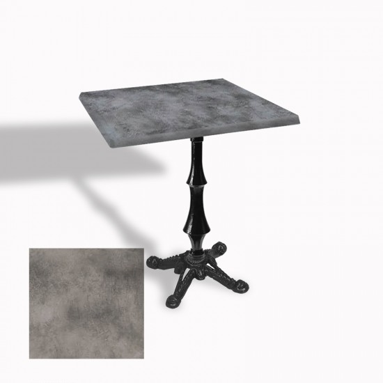 Çipa 1012 Döküm Ayak Kare Masa 60X60 cm - (Werzalit, Wermodin ve Allzalit Tabla) - Copperfield