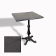 Çipa 1012 Döküm Ayak Kare Masa 60X60 cm - (Werzalit, Wermodin ve Allzalit Tabla) - Grey Marble