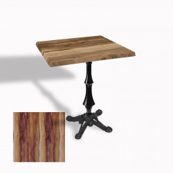Çipa 1012 Döküm Ayak Kare Masa 60X60 cm - (Werzalit, Wermodin ve Allzalit Tabla) - Indiana Wood