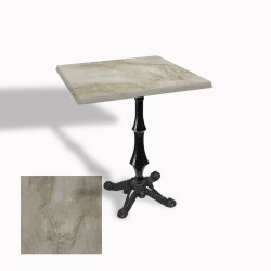 Çipa 1012 Döküm Ayak Kare Masa 60X60 cm - (Werzalit, Wermodin ve Allzalit Tabla) - Irony