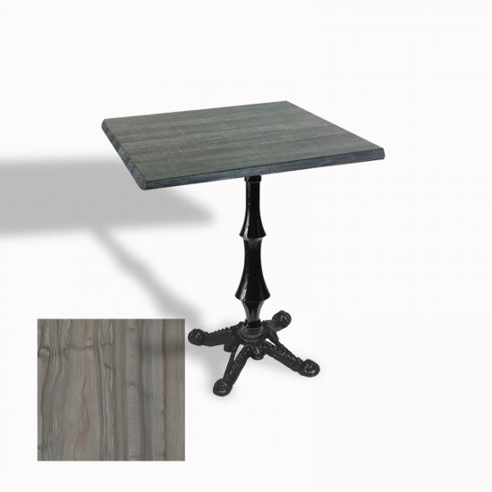 Çipa 1012 Döküm Ayak Kare Masa 60X60 cm - (Werzalit, Wermodin ve Allzalit Tabla) - Magma