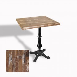 Çipa 1012 Döküm Ayak Kare Masa 60X60 cm - (Werzalit, Wermodin ve Allzalit Tabla) - Maracaibo