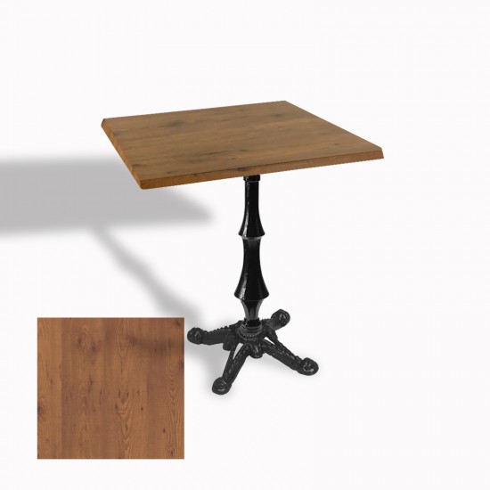 Çipa 1012 Döküm Ayak Kare Masa 80X80 cm - (Werzalit, Wermodin ve Allzalit Tabla) - Novagento
