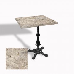 Çipa 1012 Döküm Ayak Kare Masa 80X80 cm - (Werzalit, Wermodin ve Allzalit Tabla) - Scala Marble
