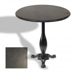 Çipa 2015 Döküm Ayak Yuvarlak Masa Çap 90cm - (Werzalit, Wermodin ve Allzalit Tabla) - Grey Marble