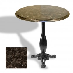 Çipa 2015 Döküm Ayak Yuvarlak Masa Çap 90cm - (Werzalit, Wermodin ve Allzalit Tabla) -  Karacebey Mermer