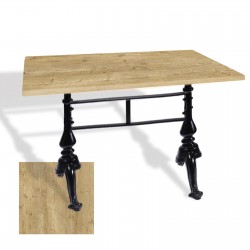 Çipa 3001 Döküm Ayak Masa 70x120 cm - (Werzalit, Wermodin ve Allzalit Tabla) - Avalone Pine