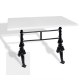 Çipa 3001 Döküm Ayak Masa 70x120 cm - (Werzalit, Wermodin ve Allzalit Tabla) - Beyaz