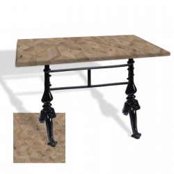 Çipa 3001 Döküm Ayak Masa 70x120 cm - (Werzalit, Wermodin ve Allzalit Tabla) - Edgy Wood