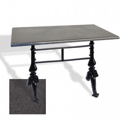 Çipa 3001 Döküm Ayak Masa 70x120 cm - (Werzalit, Wermodin ve Allzalit Tabla) - Grey Marble