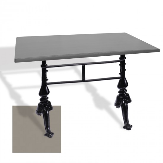 Çipa 3001 Döküm Ayak Masa 70x120 cm - (Werzalit, Wermodin ve Allzalit Tabla) - Koyu Gri Çipa 3001 Döküm Ayak Masa 70x120 cm - (Werzalit, Wermodin ve Allzalit Tabla) - Koyu Gri