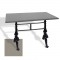 Çipa 3001 Döküm Ayak Masa 70x120 cm - (Werzalit, Wermodin ve Allzalit Tabla) - Koyu Gri