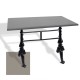 Çipa 3001 Döküm Ayak Masa 70x120 cm - (Werzalit, Wermodin ve Allzalit Tabla) - Koyu Gri Çipa 3001 Döküm Ayak Masa 70x120 cm - (Werzalit, Wermodin ve Allzalit Tabla) - Koyu Gri
