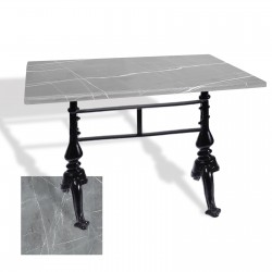 Çipa 3001 Döküm Ayak Masa 80x120 cm - (Werzalit, Wermodin ve Allzalit Tabla) - Light Temperado