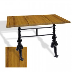 Çipa 3001 Döküm Ayak Masa 70x120 cm - (Werzalit, Wermodin ve Allzalit Tabla) - Real Teak