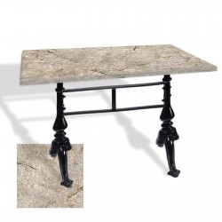 Çipa 3001 Döküm Ayak Masa 70x120 cm - (Werzalit, Wermodin ve Allzalit Tabla) - Scala Marble