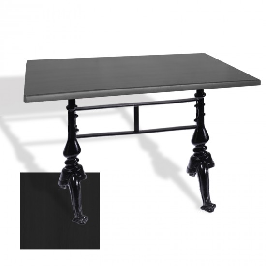 Çipa 3001 Döküm Ayak Masa 70x120 cm - (Werzalit, Wermodin ve Allzalit Tabla) - Siyah Çipa 3001 Döküm Ayak Masa 70x120 cm - (Werzalit, Wermodin ve Allzalit Tabla) - Siyah