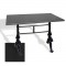 Çipa 3001 Döküm Ayak Masa 70x120 cm - (Werzalit, Wermodin ve Allzalit Tabla) - Siyah