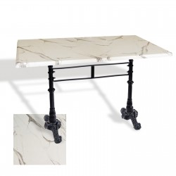 Çipa 3002 Döküm Ayak Masa 70x120 cm - (Werzalit, Wermodin ve Allzalit Tabla) - Afyon Mermer