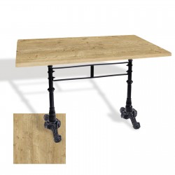 Çipa 3002 Döküm Ayak Masa 70x120 cm - (Werzalit, Wermodin ve Allzalit Tabla) - Avalone Pine