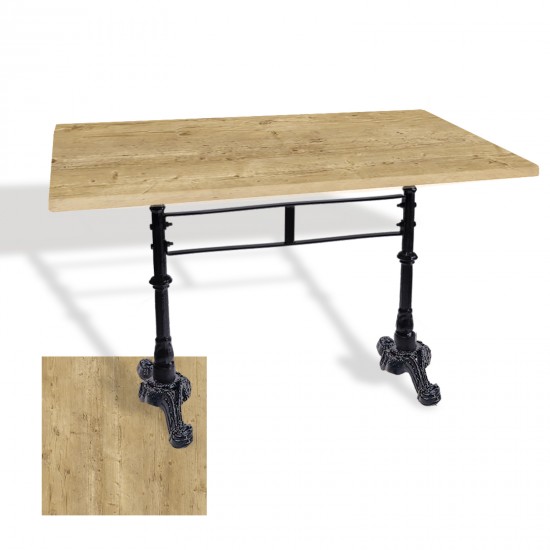 Çipa 3002 Döküm Ayak Masa 70x120 cm - (Werzalit, Wermodin ve Allzalit Tabla) - Avalone Pine