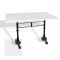 Çipa 3002 Döküm Ayak Masa 70x120 cm - (Werzalit, Wermodin ve Allzalit Tabla) - Beyaz
